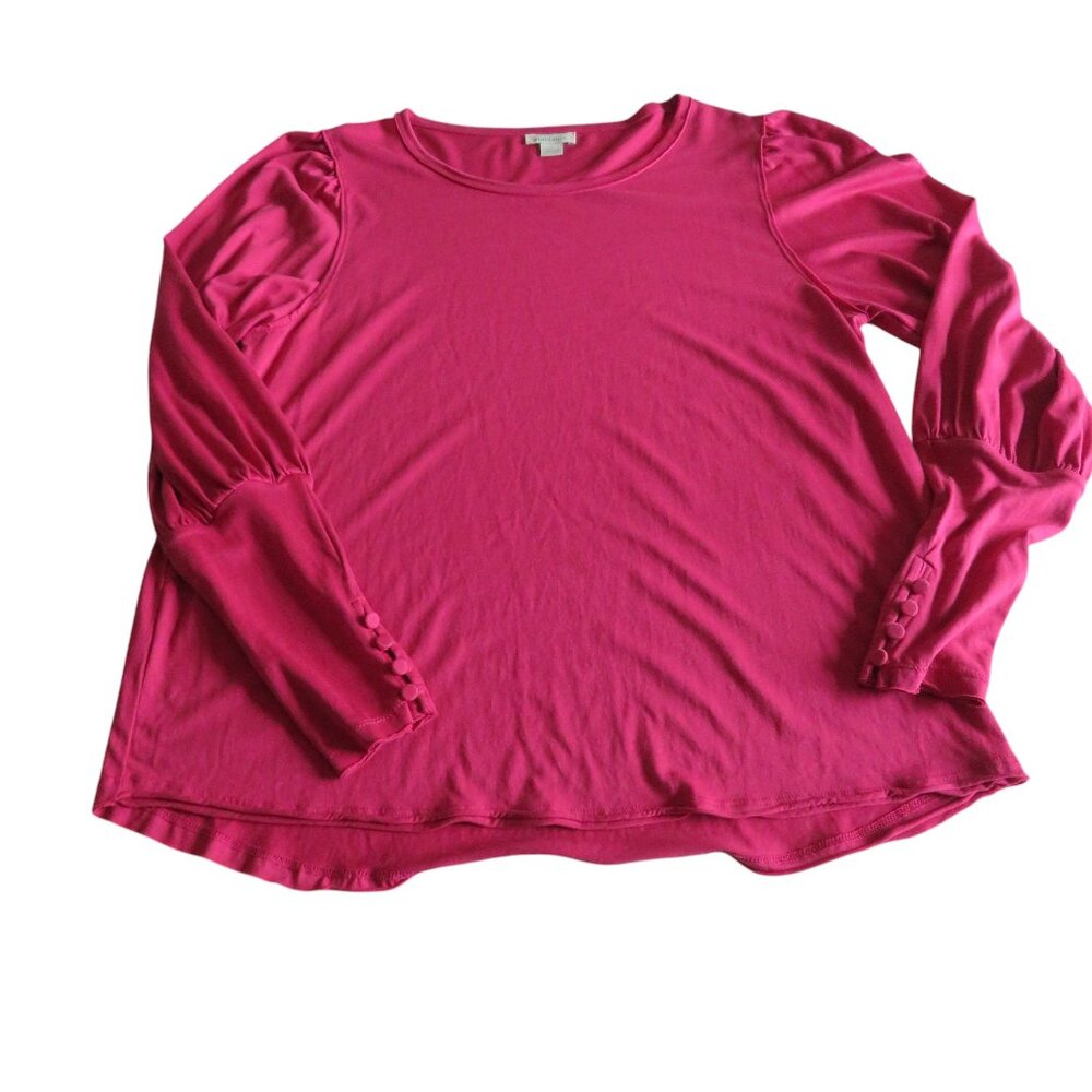 🎉🎉HP🎉🎉Sundance Living (Catalog) CAELYN TEE, Magenta, Size Large - EUC - Picture 8 of 13